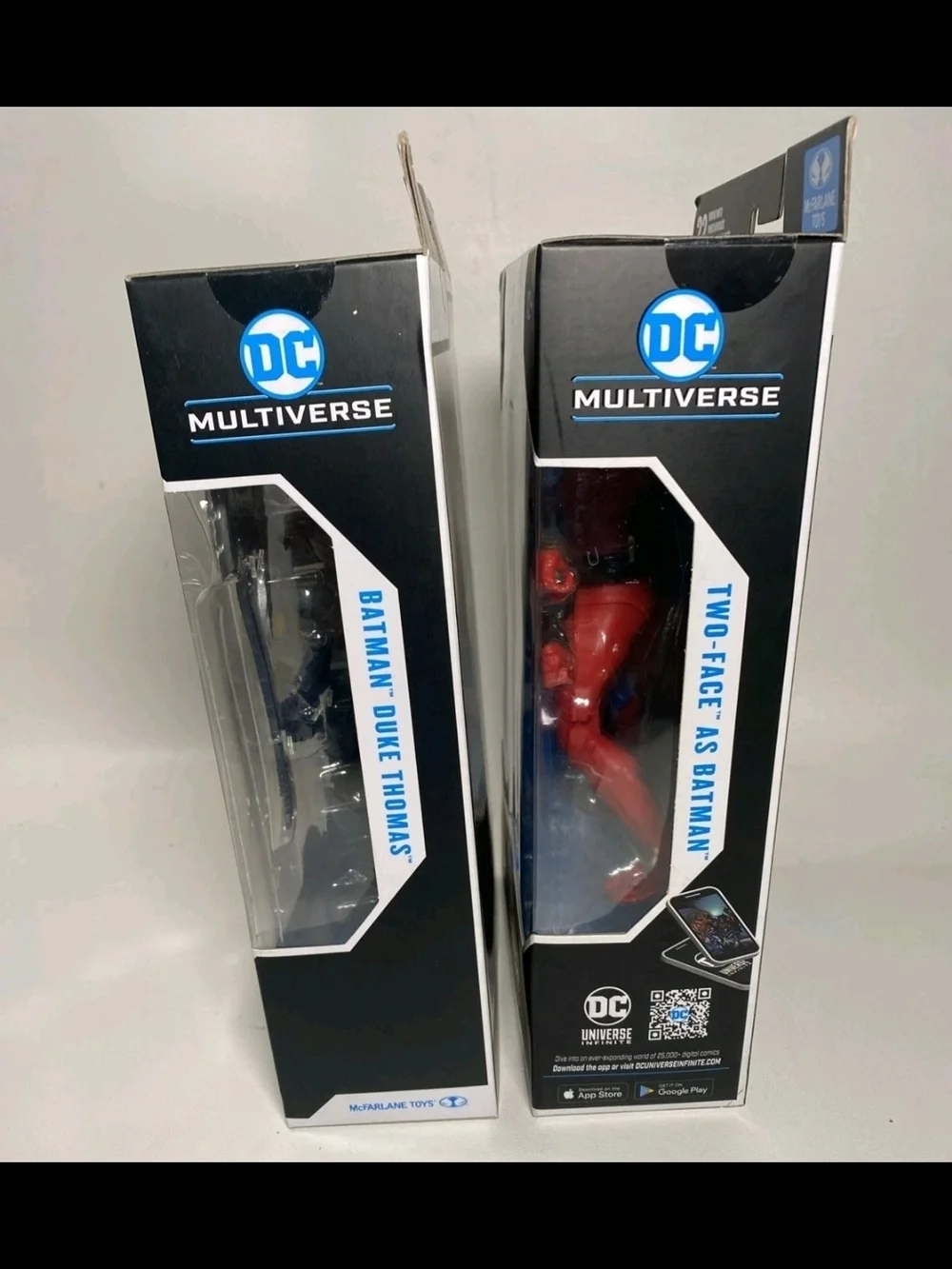 DC Multiverse Two-Face as Batman & Batman, Duke Thomas 2 PC Lot action figures